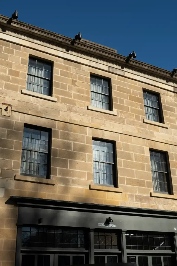 Wharfstone Hotel exterior at 25 Salamanca Place, Hobart